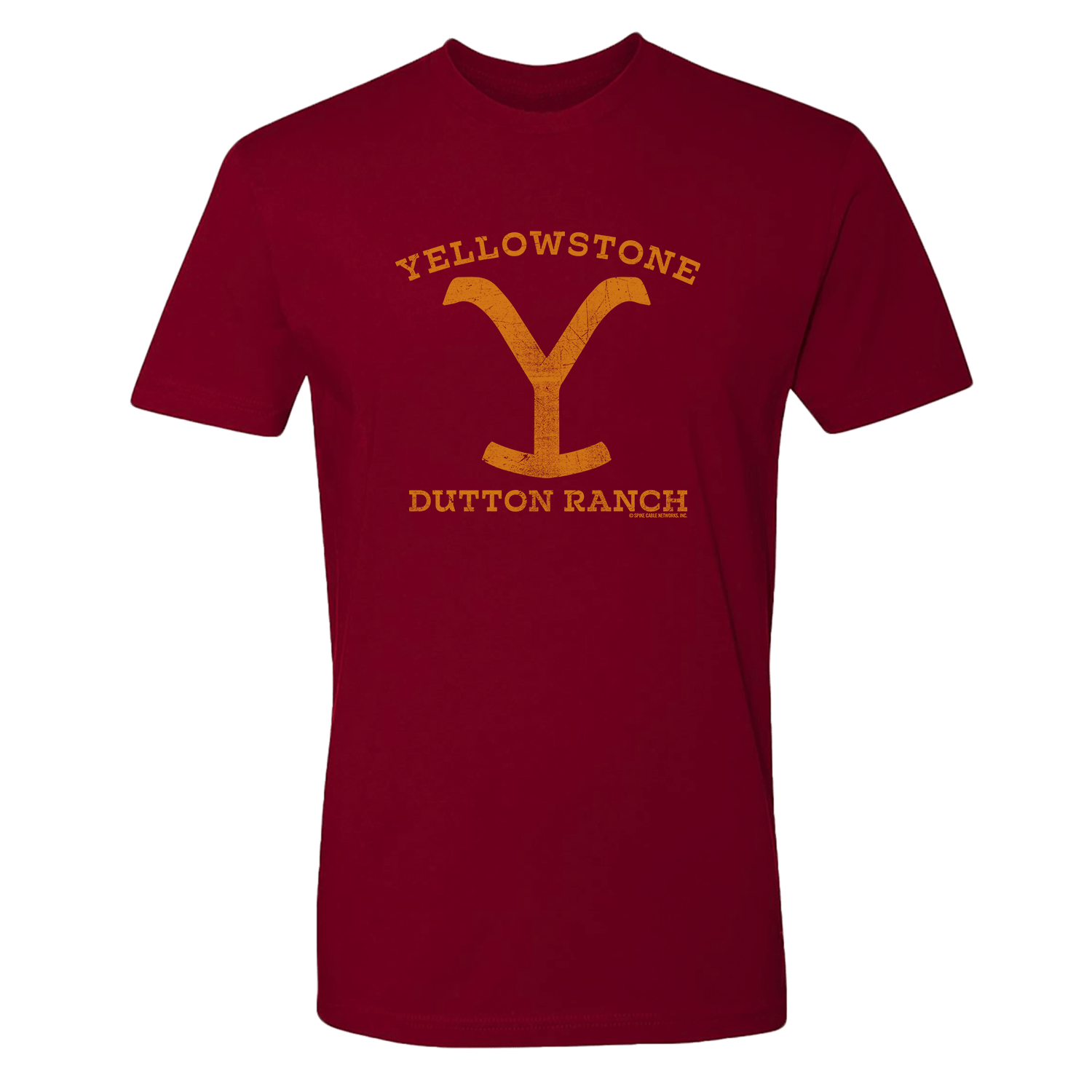 Yellowstone Dutton Ranch Distressed Logo Adult Short Sleeve T - Shirt - Paramount Shop
