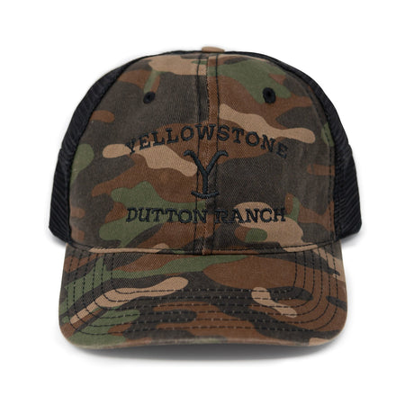 Yellowstone Dutton Ranch Logo As Seen On Camo Hat - Paramount Shop