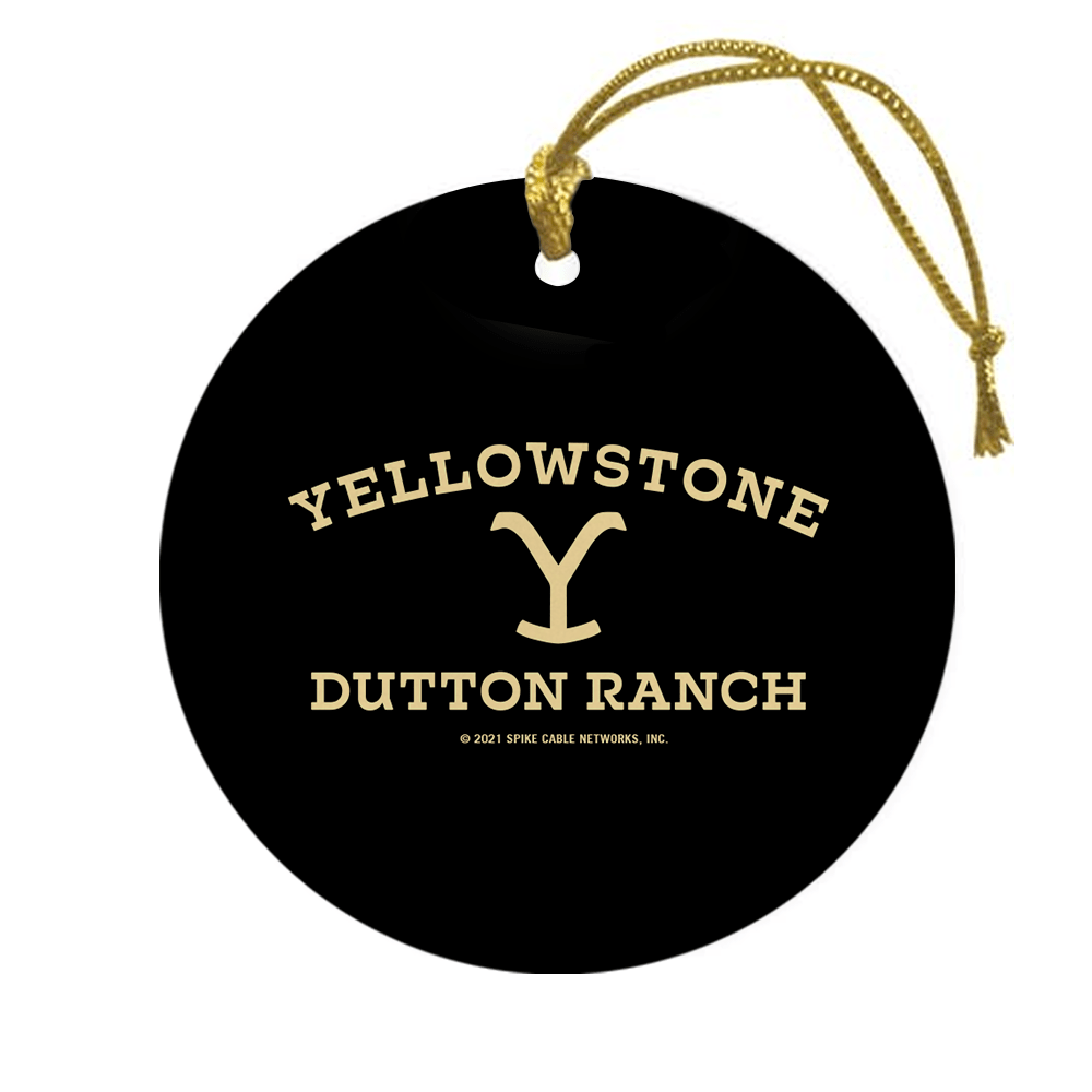 Yellowstone Dutton Ranch Logo Double - Sided Ornament - Paramount Shop