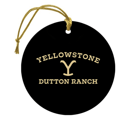 Yellowstone Dutton Ranch Logo Double - Sided Ornament - Paramount Shop