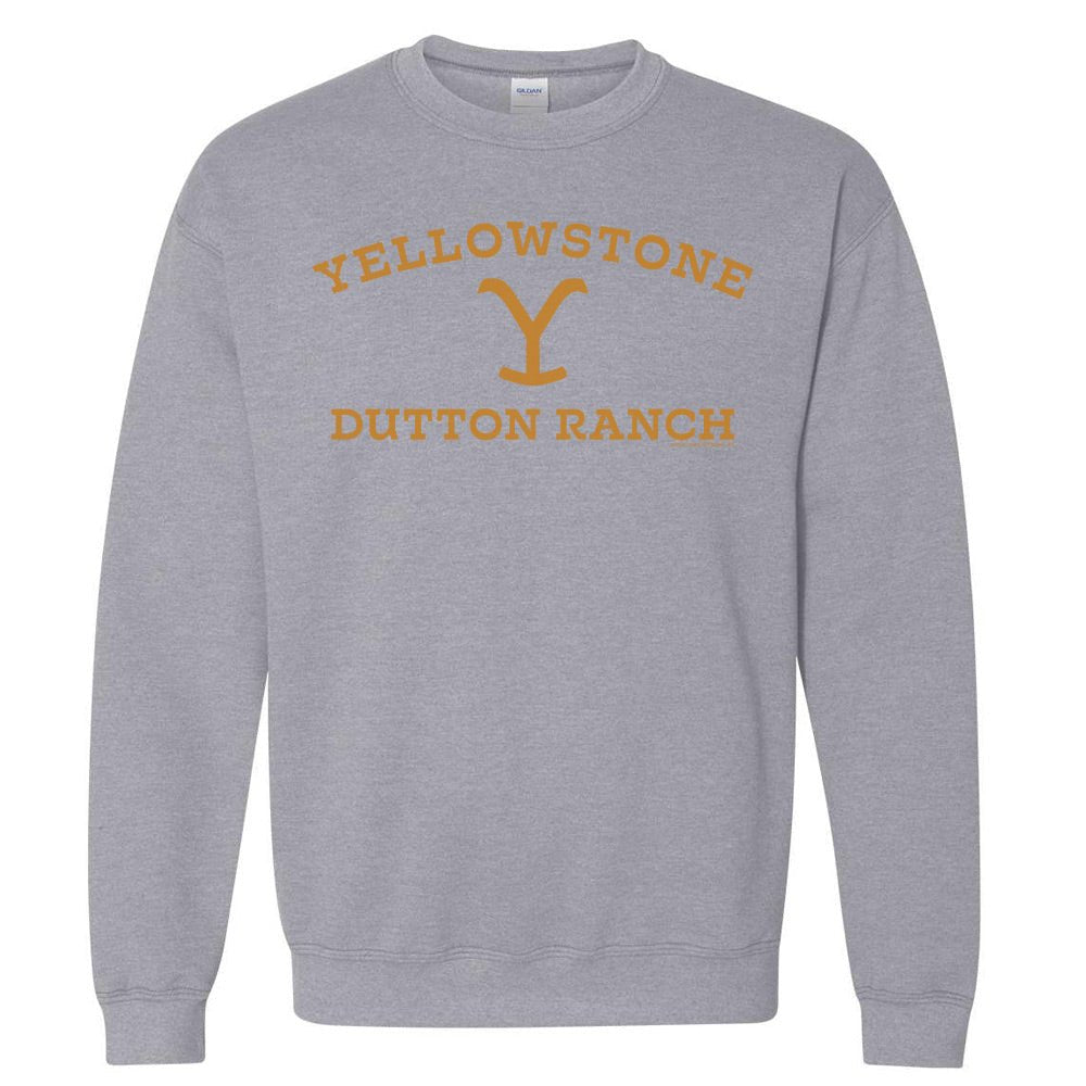 Yellowstone Dutton Ranch Logo Fleece Crewneck Sweatshirt - Paramount Shop