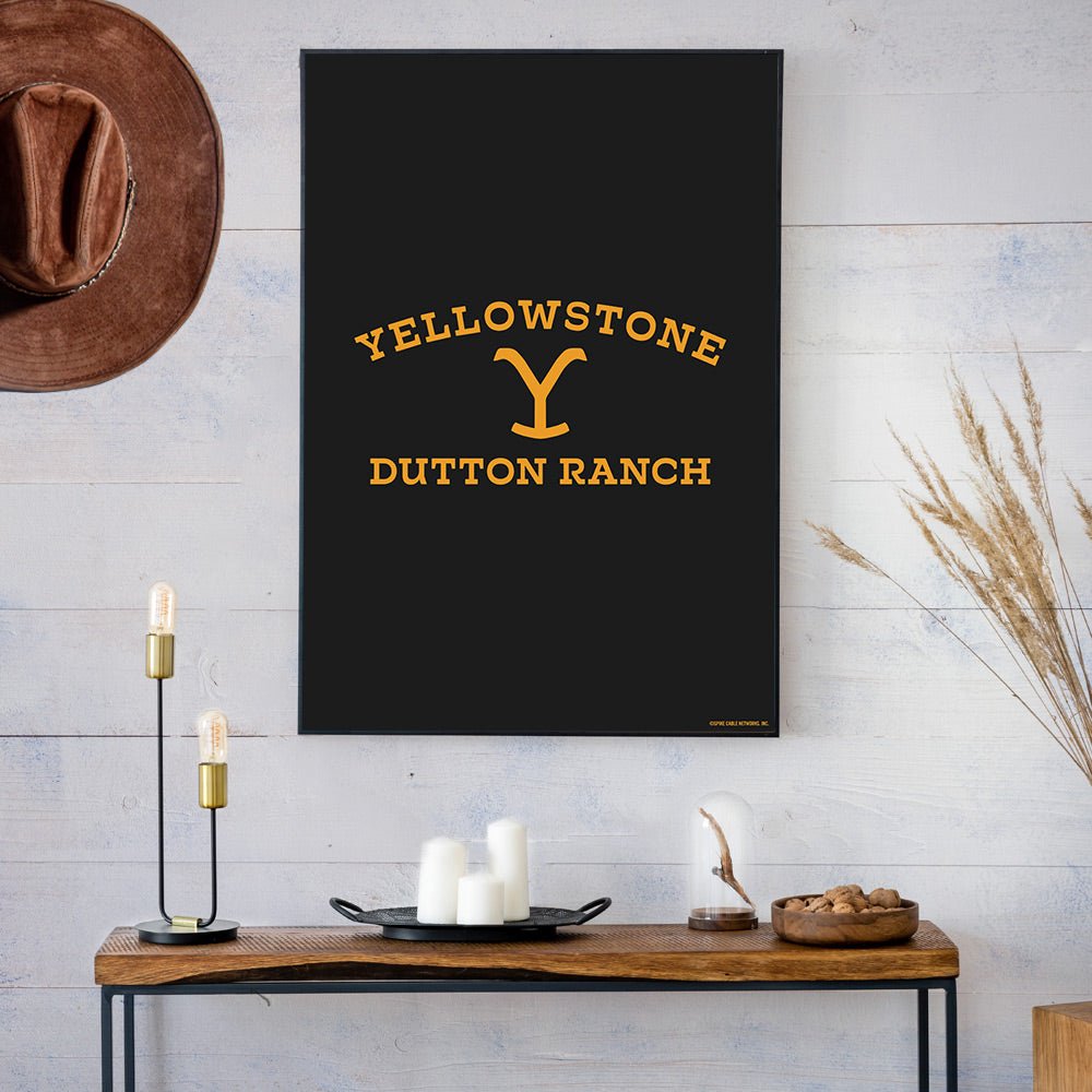 Yellowstone Dutton Ranch Logo Satin Poster - Paramount Shop