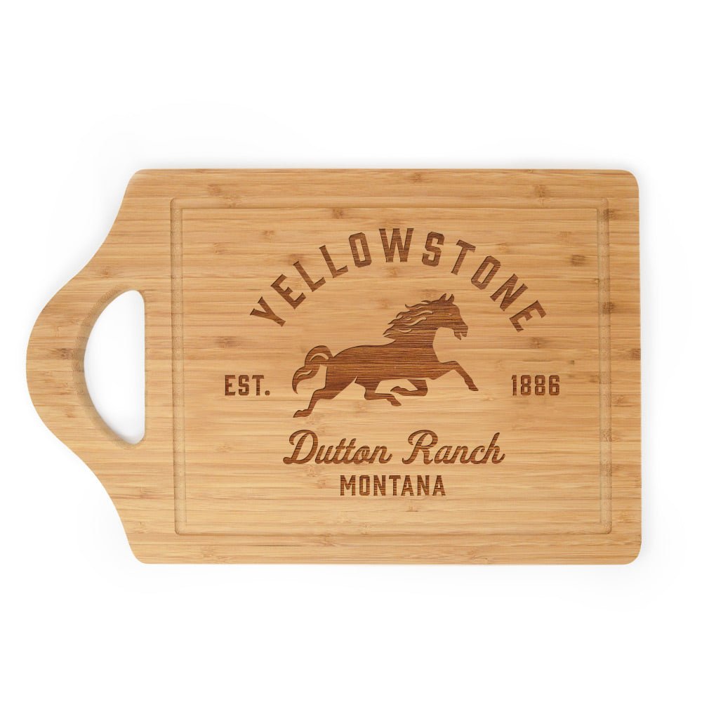 Yellowstone Dutton Ranch Montana Laser Engraved Cutting Board - Paramount Shop