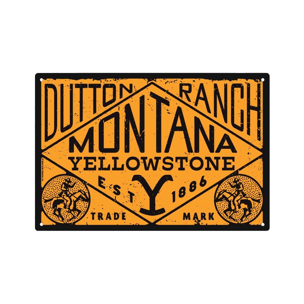 Yellowstone Dutton Ranch Montana Metal Sign - Paramount Shop