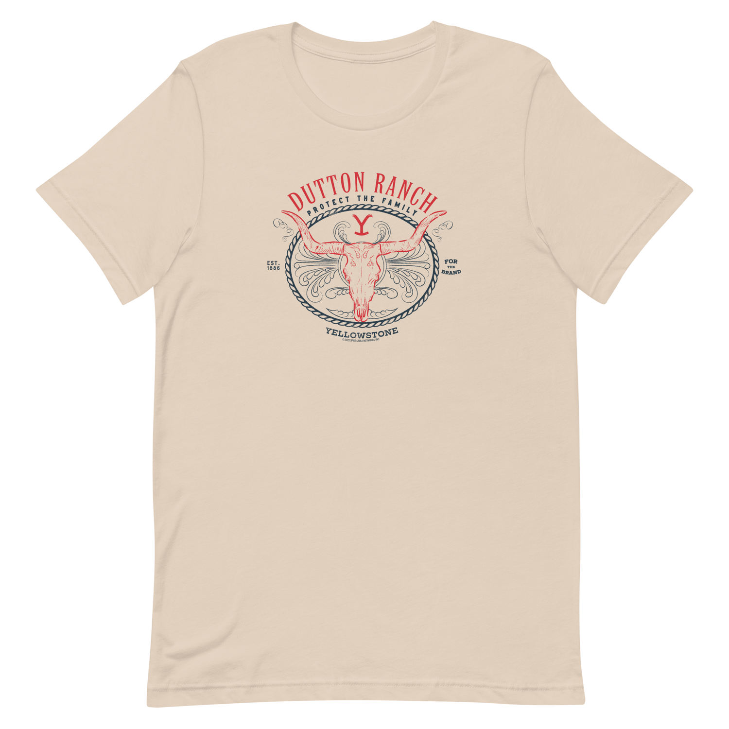 Yellowstone Dutton Ranch Protect the Family Adult T - Shirt - Paramount Shop