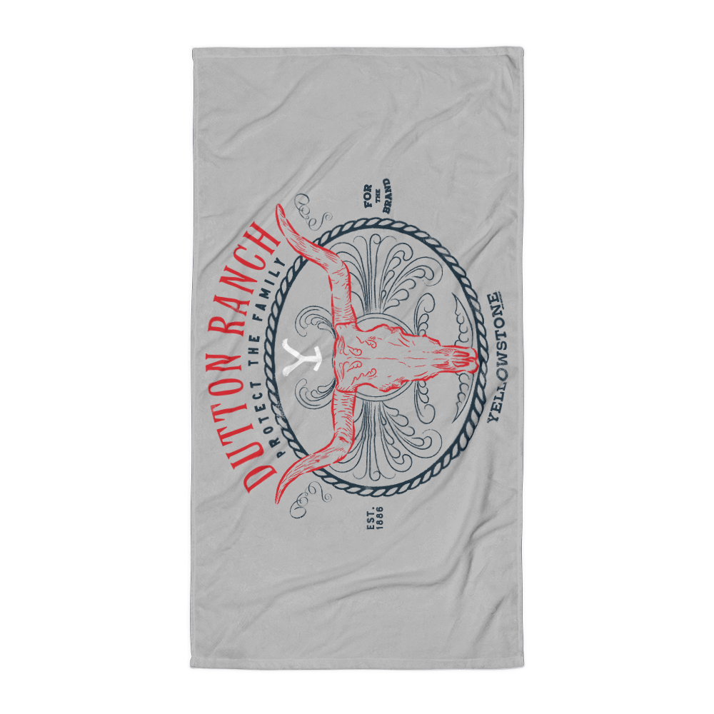 Yellowstone Dutton Ranch Protect the Family Beach Towel - Paramount Shop