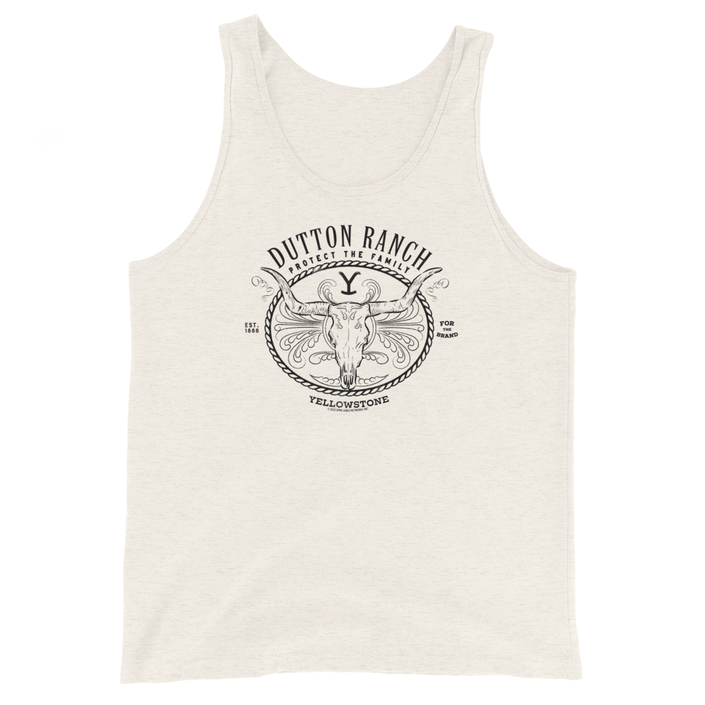 Yellowstone Dutton Ranch Protect the Family Neutral Adult Tank Top - Paramount Shop