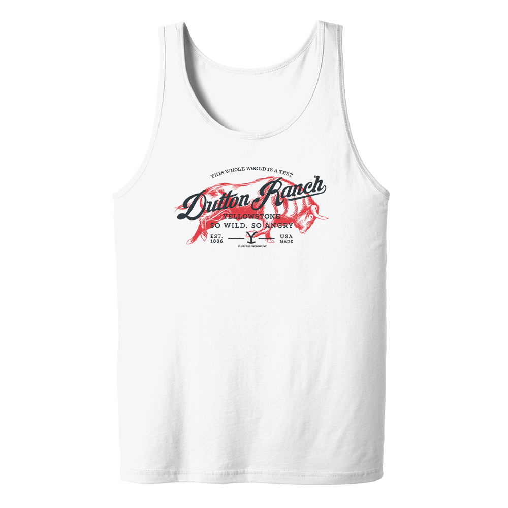Yellowstone Dutton Ranch So Wild So Angry Adult Tank Top - Paramount Shop