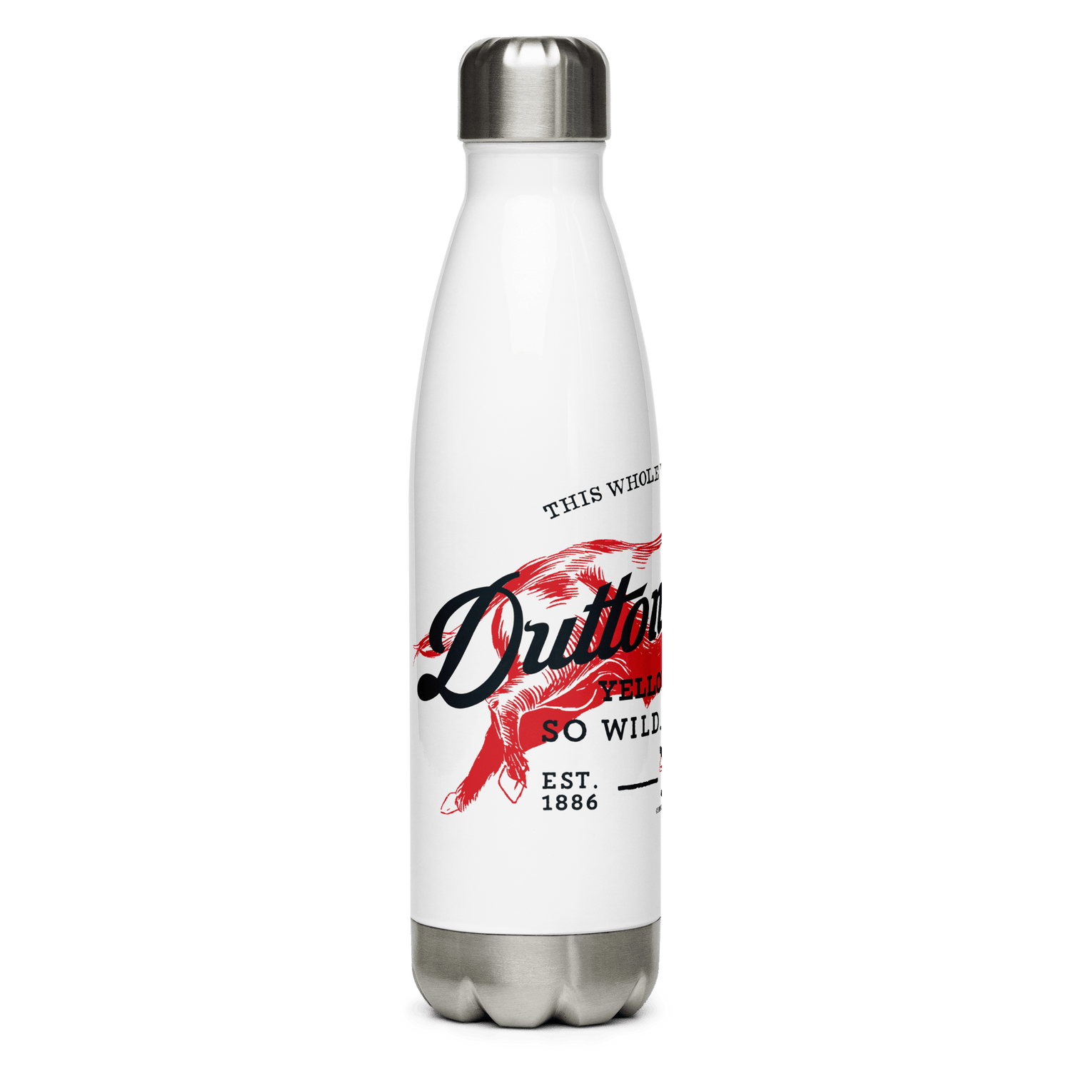 Yellowstone Dutton Ranch So Wild So Angry Stainless Steel Water Bottle - Paramount Shop