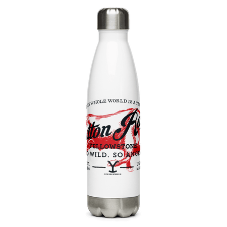 Yellowstone Dutton Ranch So Wild So Angry Stainless Steel Water Bottle - Paramount Shop