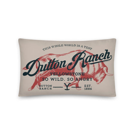 Yellowstone Dutton Ranch So Wild So Angry Throw Pillow - Paramount Shop