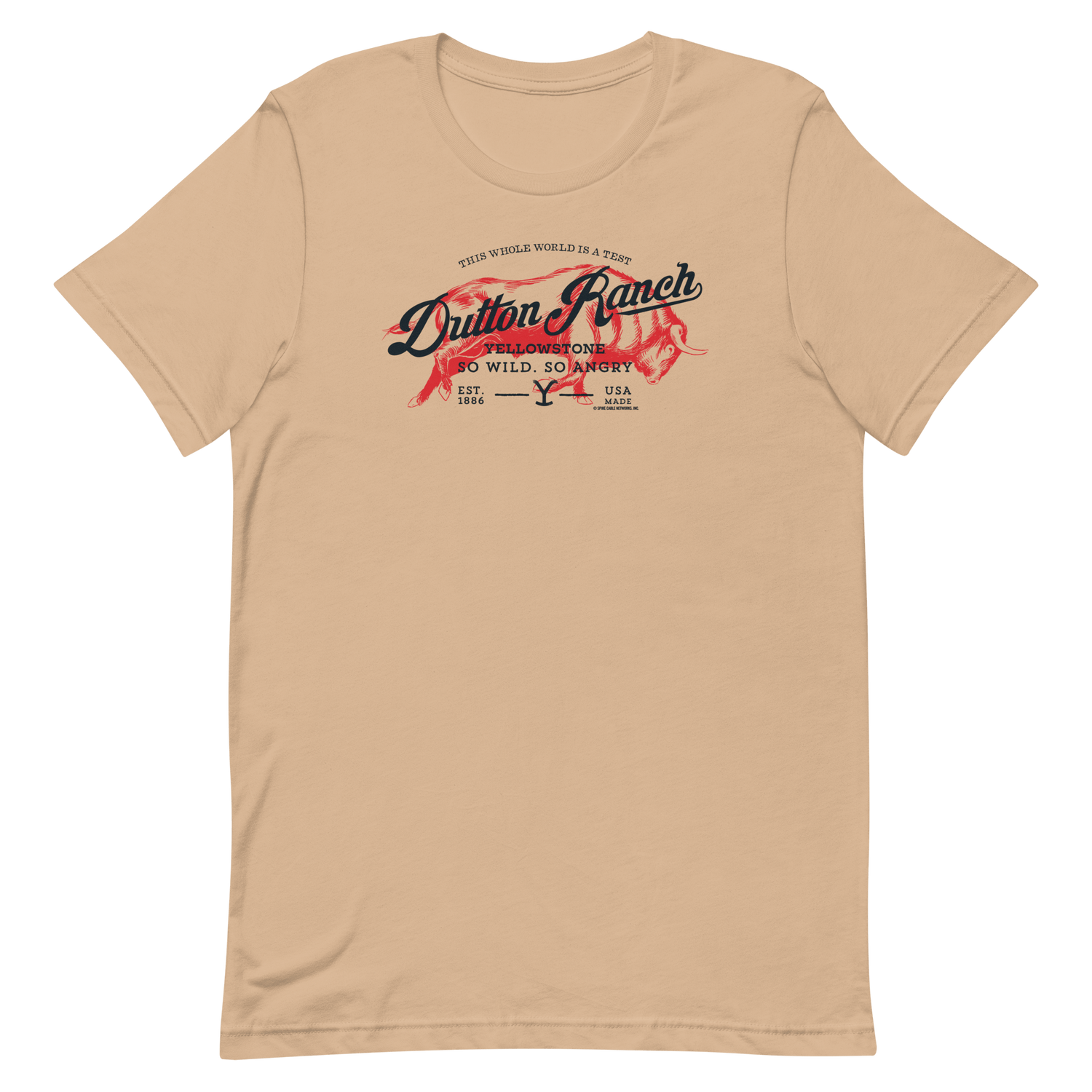 Yellowstone Dutton Ranch So Wild So Angry Unisex Premium T - Shirt - Paramount Shop