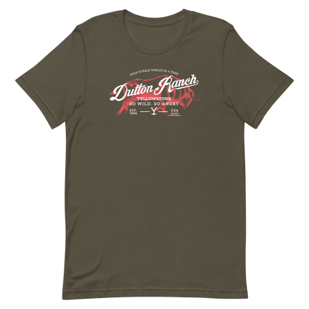 Yellowstone Dutton Ranch So Wild So Angry Unisex Premium T - Shirt - Paramount Shop