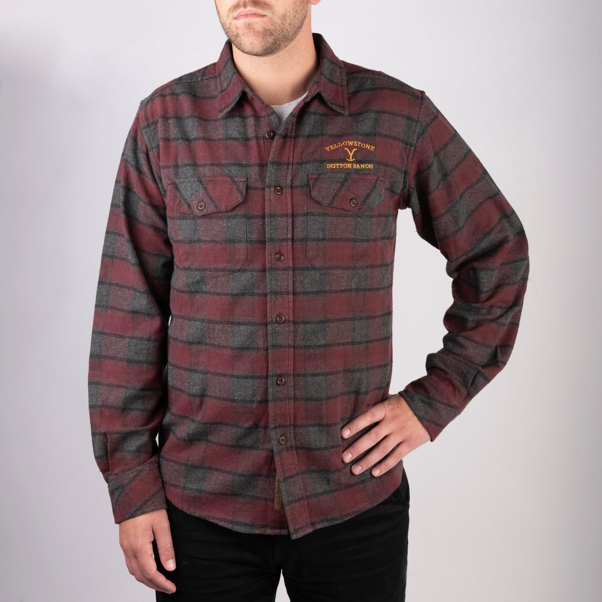 Yellowstone Dutton Ranch South Fork Embroidered Grindle Shirt - Paramount Shop