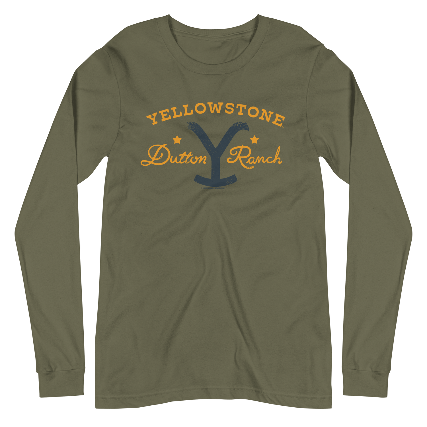 Yellowstone Dutton Ranch Star Adult Long Sleeve T - Shirt - Paramount Shop