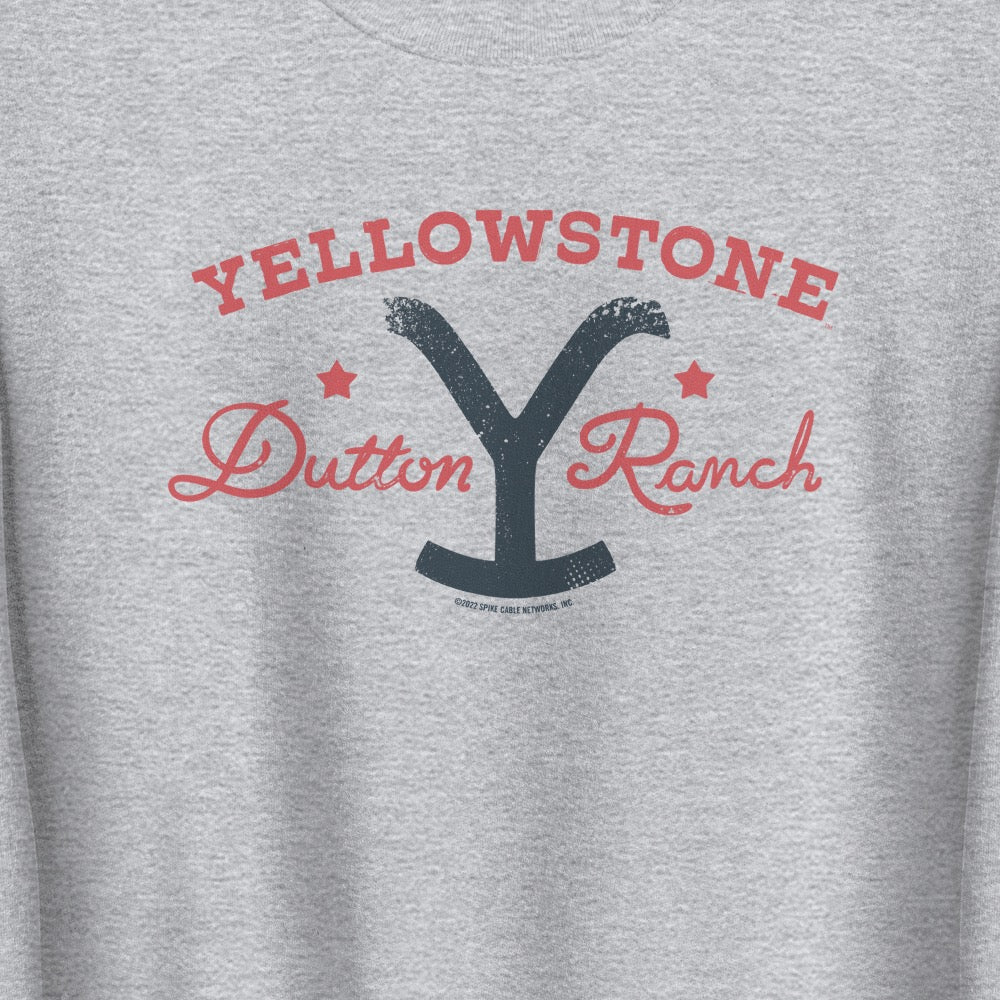 Yellowstone Dutton Ranch Star Fleece Crewneck Sweatshirt - Paramount Shop