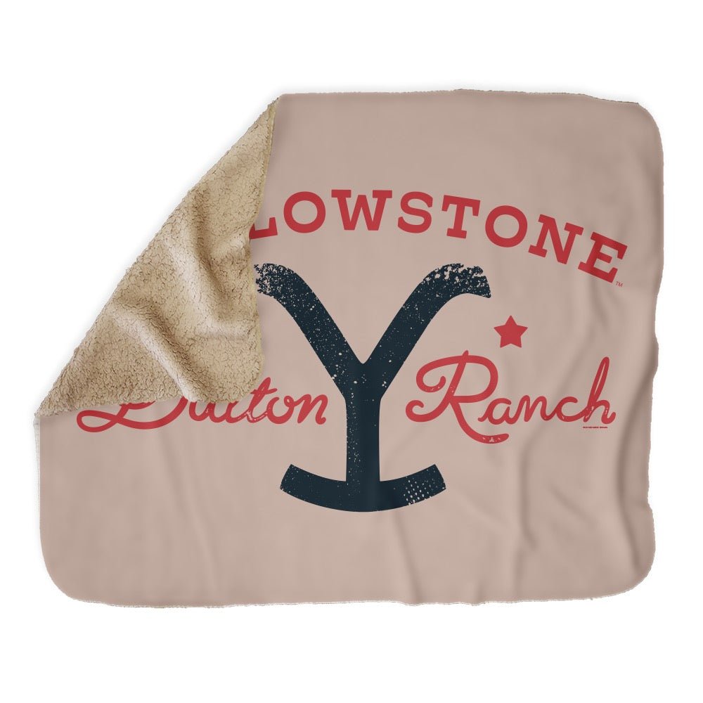 Yellowstone Dutton Ranch Star Sherpa Blanket - Paramount Shop