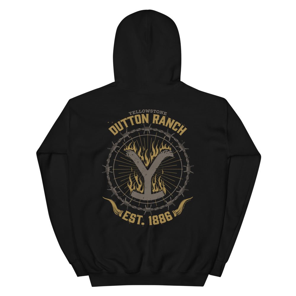 Yellowstone Flaming Logo Hoodie - Paramount Shop