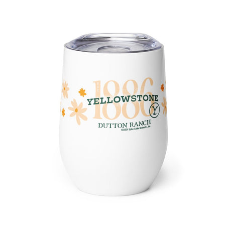 Yellowstone Floral 1886 Stainless Steel Wine Tumbler - Paramount Shop