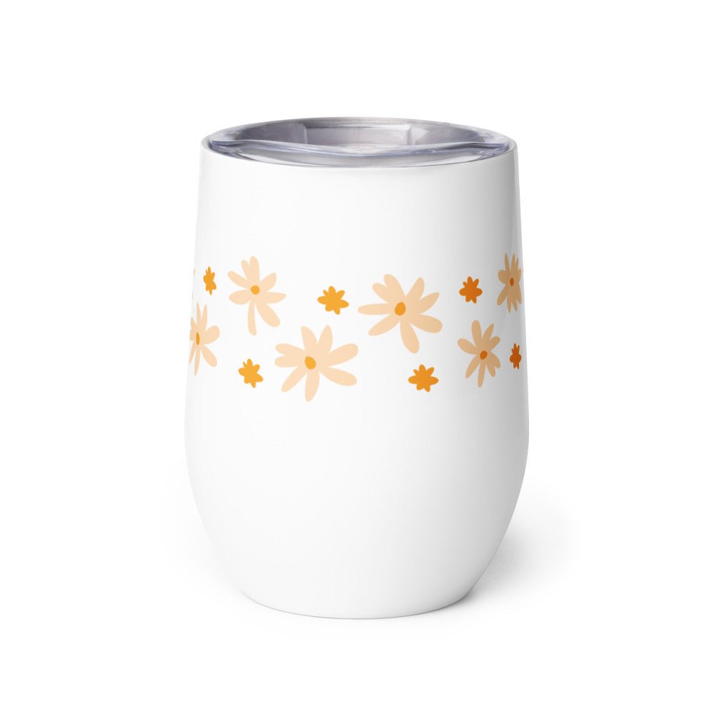 Yellowstone Floral 1886 Stainless Steel Wine Tumbler - Paramount Shop