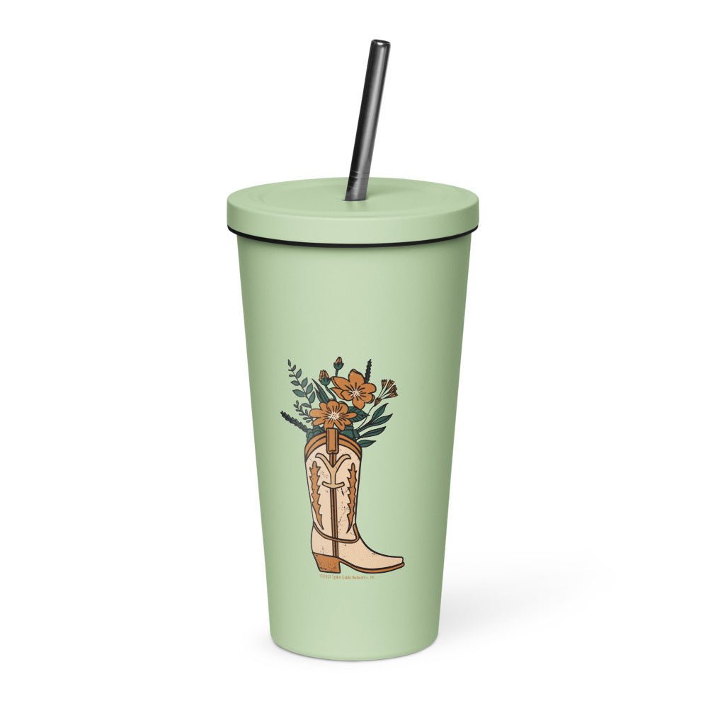 Yellowstone Floral Boot Tumbler - Paramount Shop