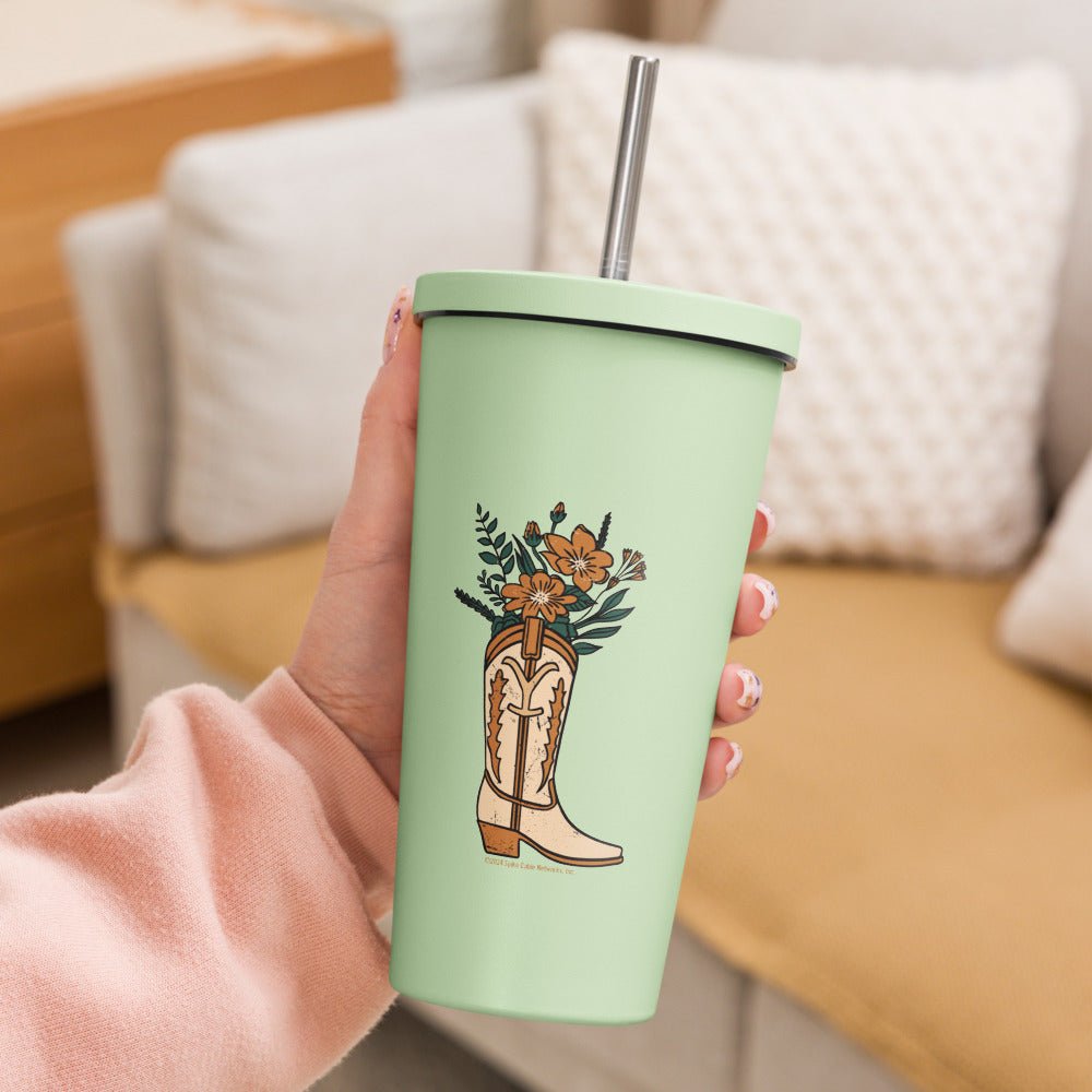 Yellowstone Floral Boot Tumbler - Paramount Shop