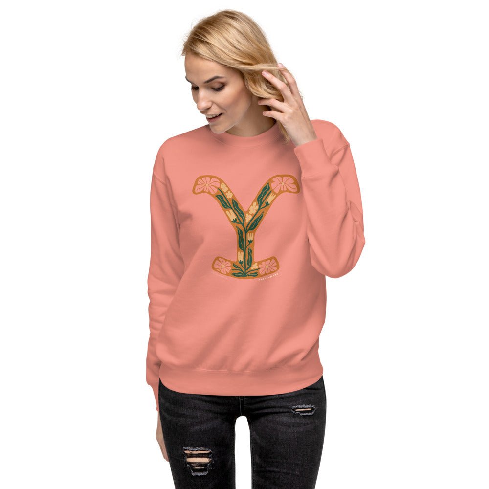 Yellowstone Floral Y Fleece Pullover - Paramount Shop