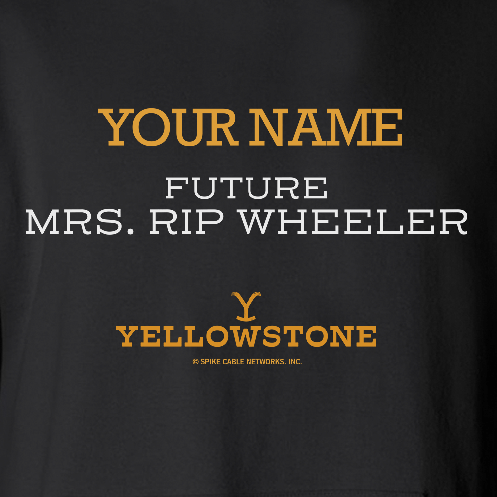 Yellowstone Future Mrs. Rip Wheeler Personalized Fleece Hooded Sweatshirt - Paramount Shop