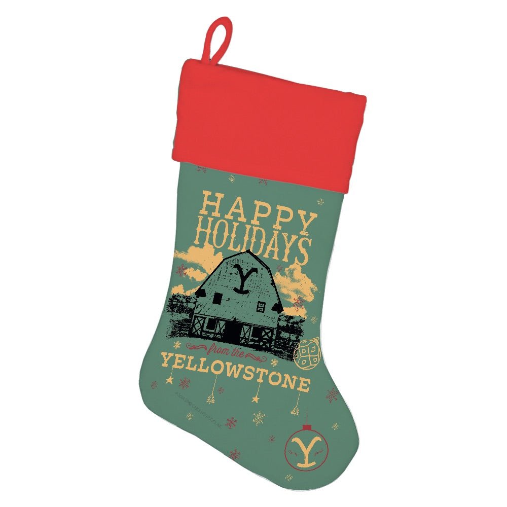 Yellowstone Happy Holidays Stocking - Paramount Shop