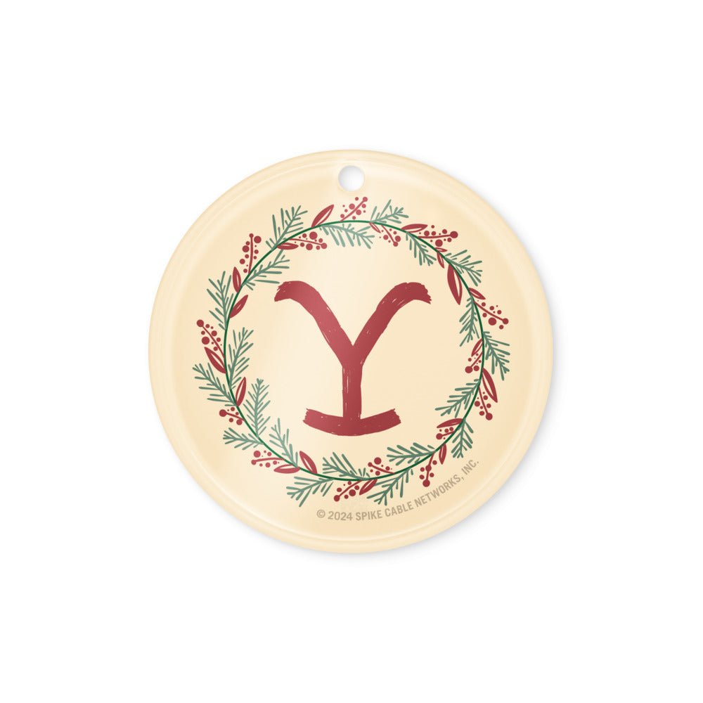 Yellowstone Holiday Wreath Acrylic Ornaments - Paramount Shop