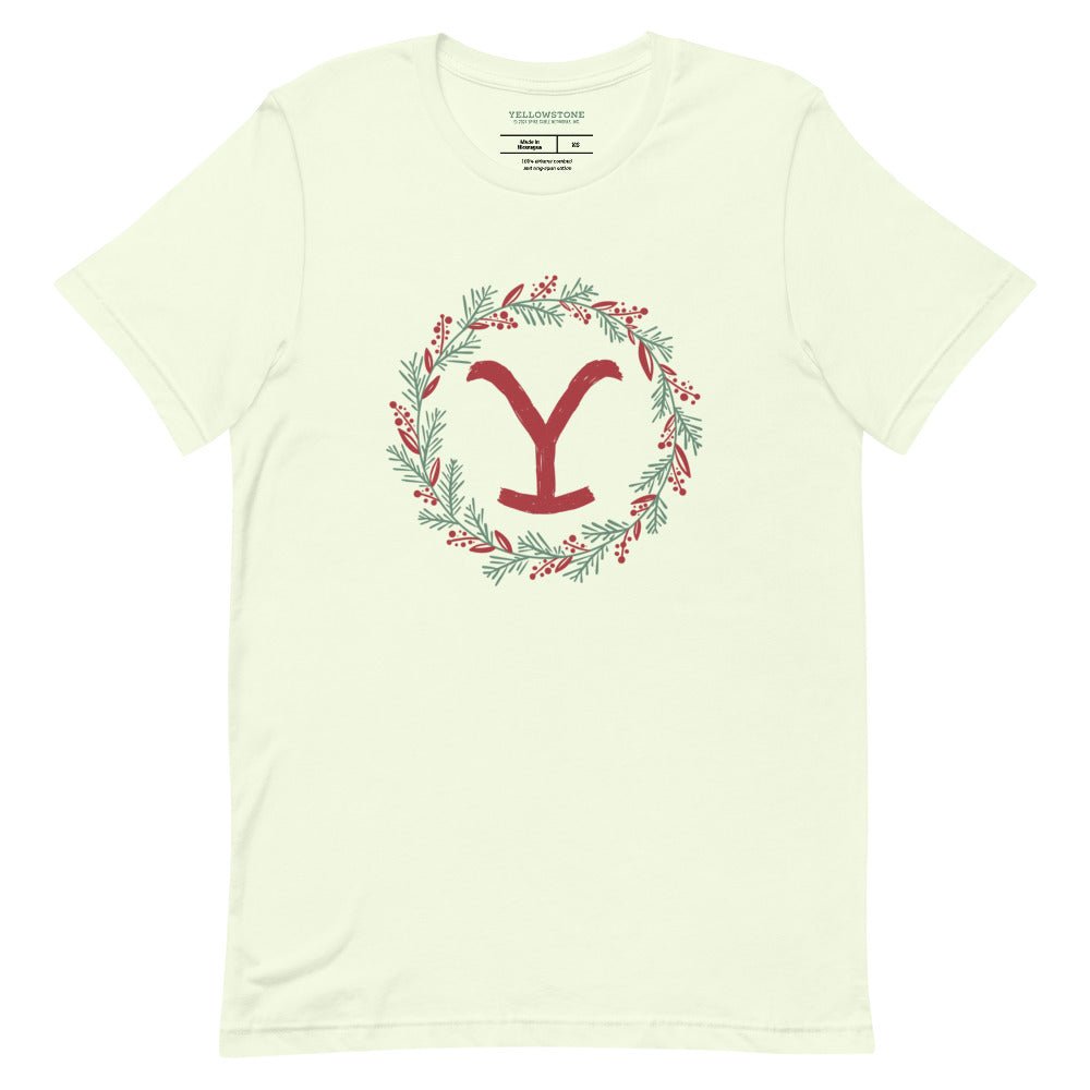 Yellowstone Holiday Wreath Unisex T-Shirt - Paramount Shop