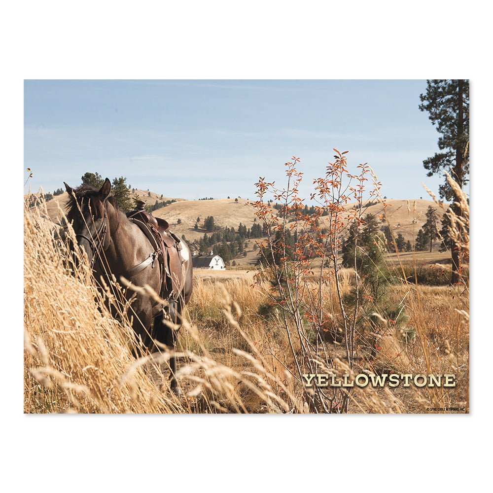 Yellowstone Horse Key Art Satin Poster - Paramount Shop