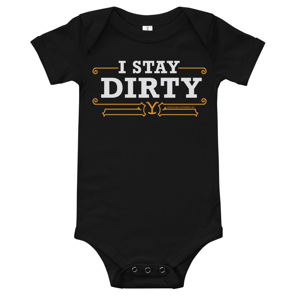 Yellowstone I Stay Dirty Baby Bodysuit - Paramount Shop
