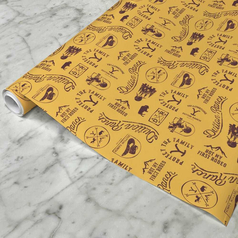 Yellowstone Icons Satin Wrapping Paper - Paramount Shop