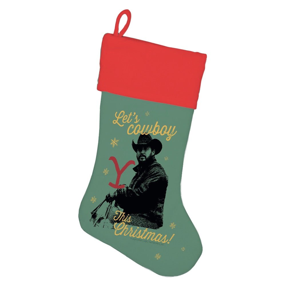 Yellowstone Let's Cowboy This Christmas Stocking - Paramount Shop