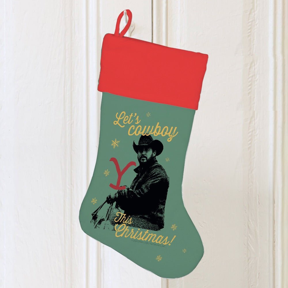 Yellowstone Let's Cowboy This Christmas Stocking - Paramount Shop