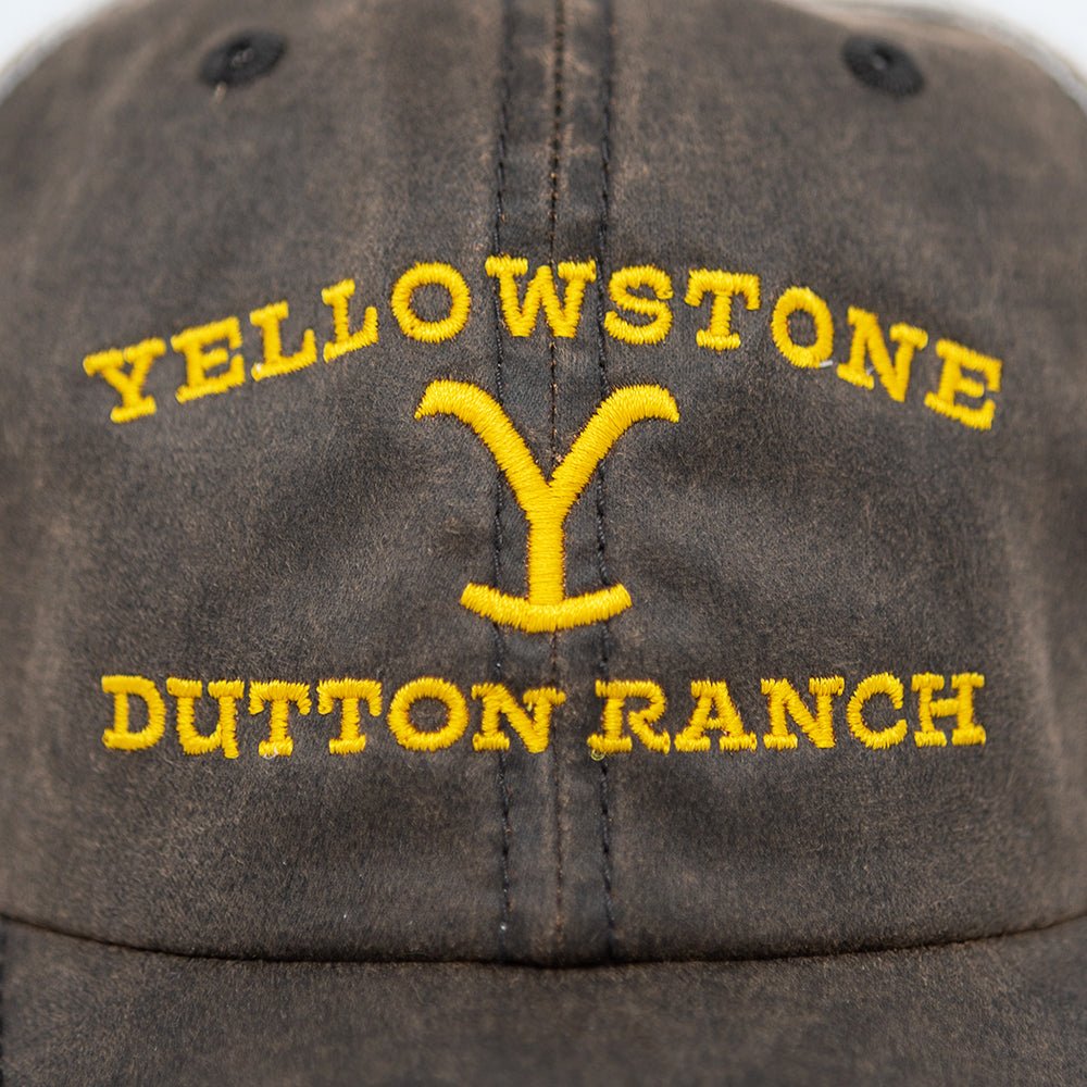 Yellowstone Logo As Seen On TV Brown Washed Hat - Paramount Shop