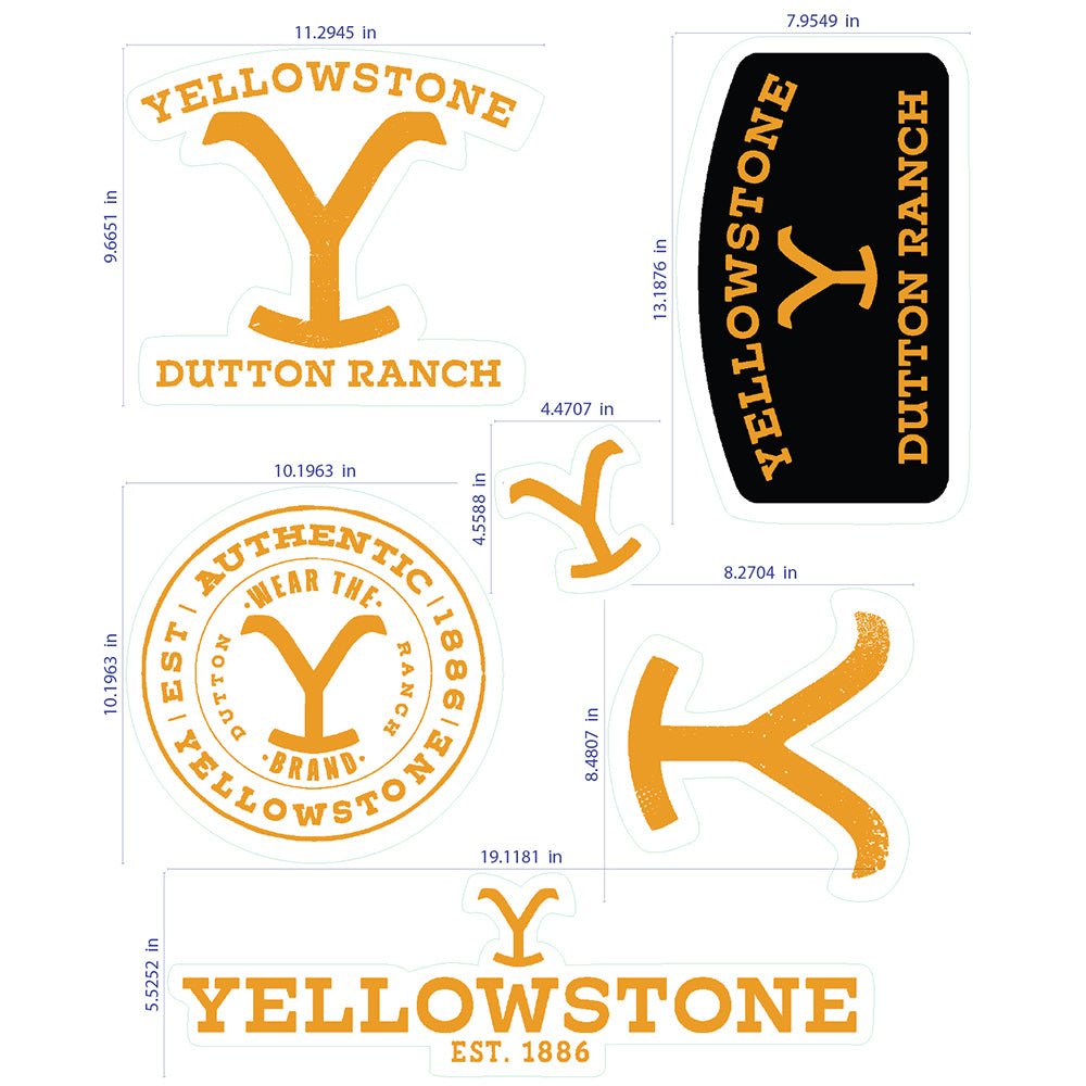 Yellowstone Logo Wall Stickers - Paramount Shop