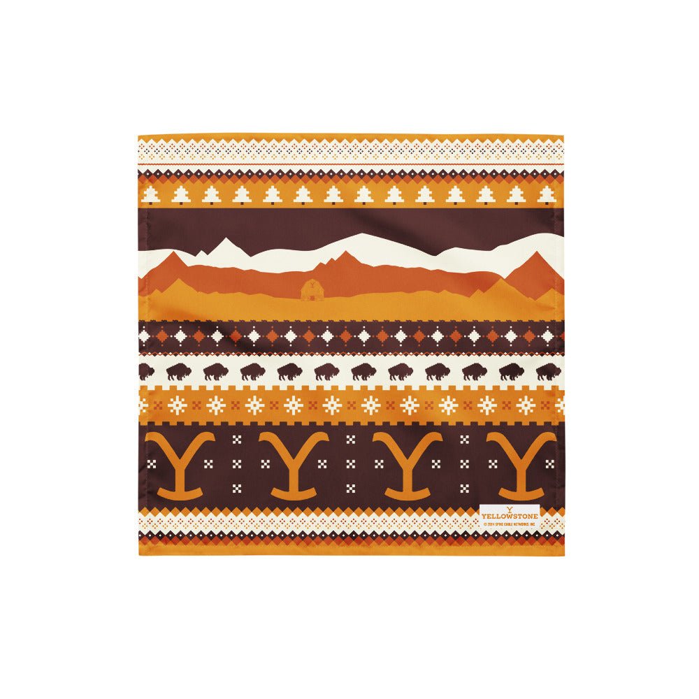 Yellowstone Montana Plains Holiday Pet Bandana - Paramount Shop