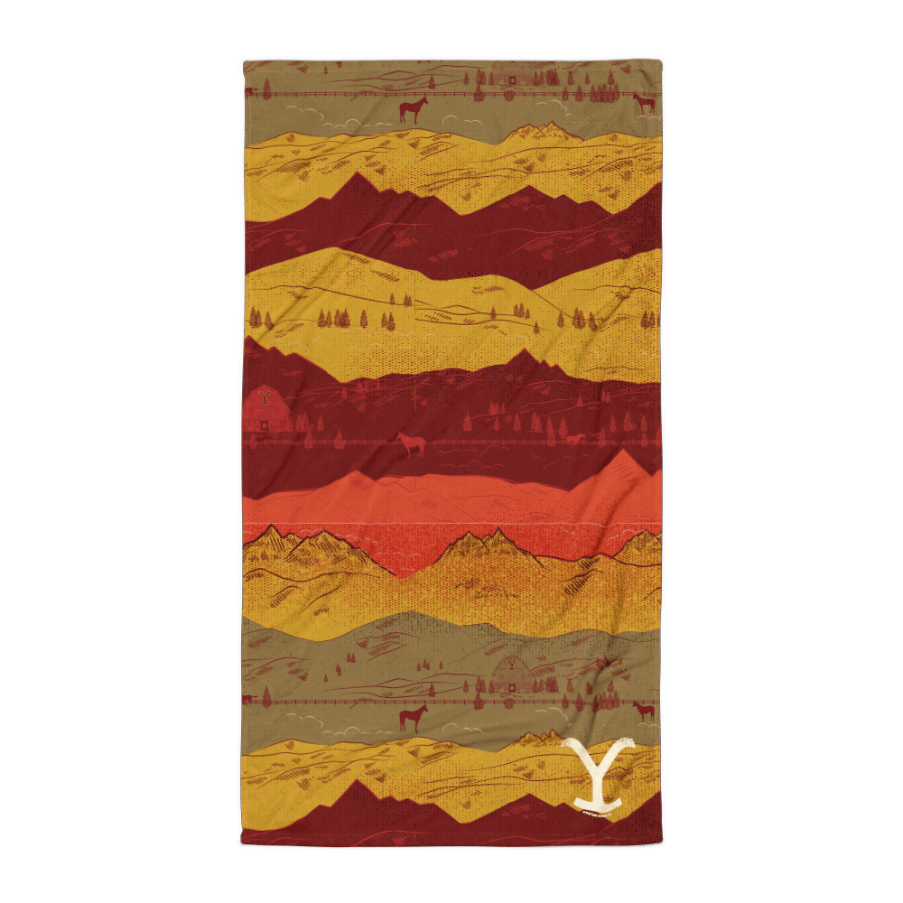Yellowstone Mountains Beach Towel - Paramount Shop