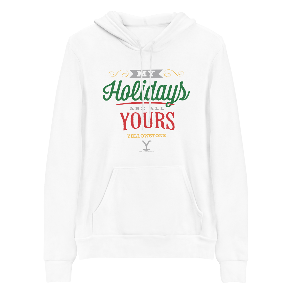 Yellowstone My Holidays Are All Yours Adult Fleece Hooded Sweatshirt - Paramount Shop