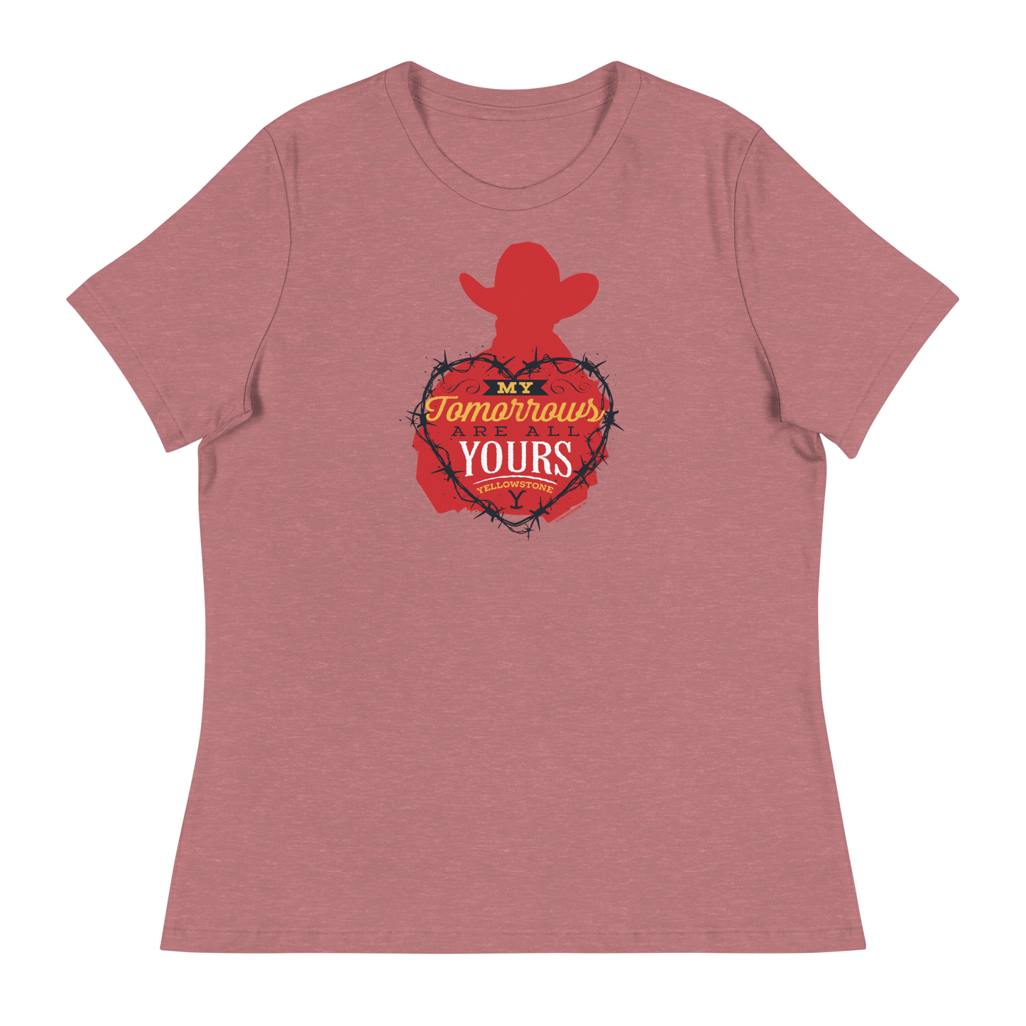 Yellowstone My Tomorrows Are All Yours Cowboy Women's Relaxed T - Shirt - Paramount Shop