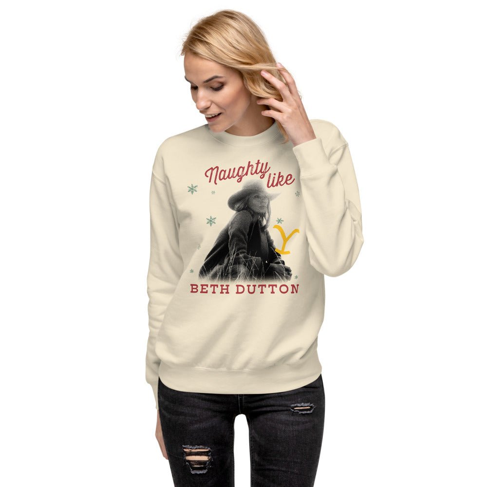 Yellowstone Naughty Like Beth Dutton Unisex Sweatshirt - Paramount Shop