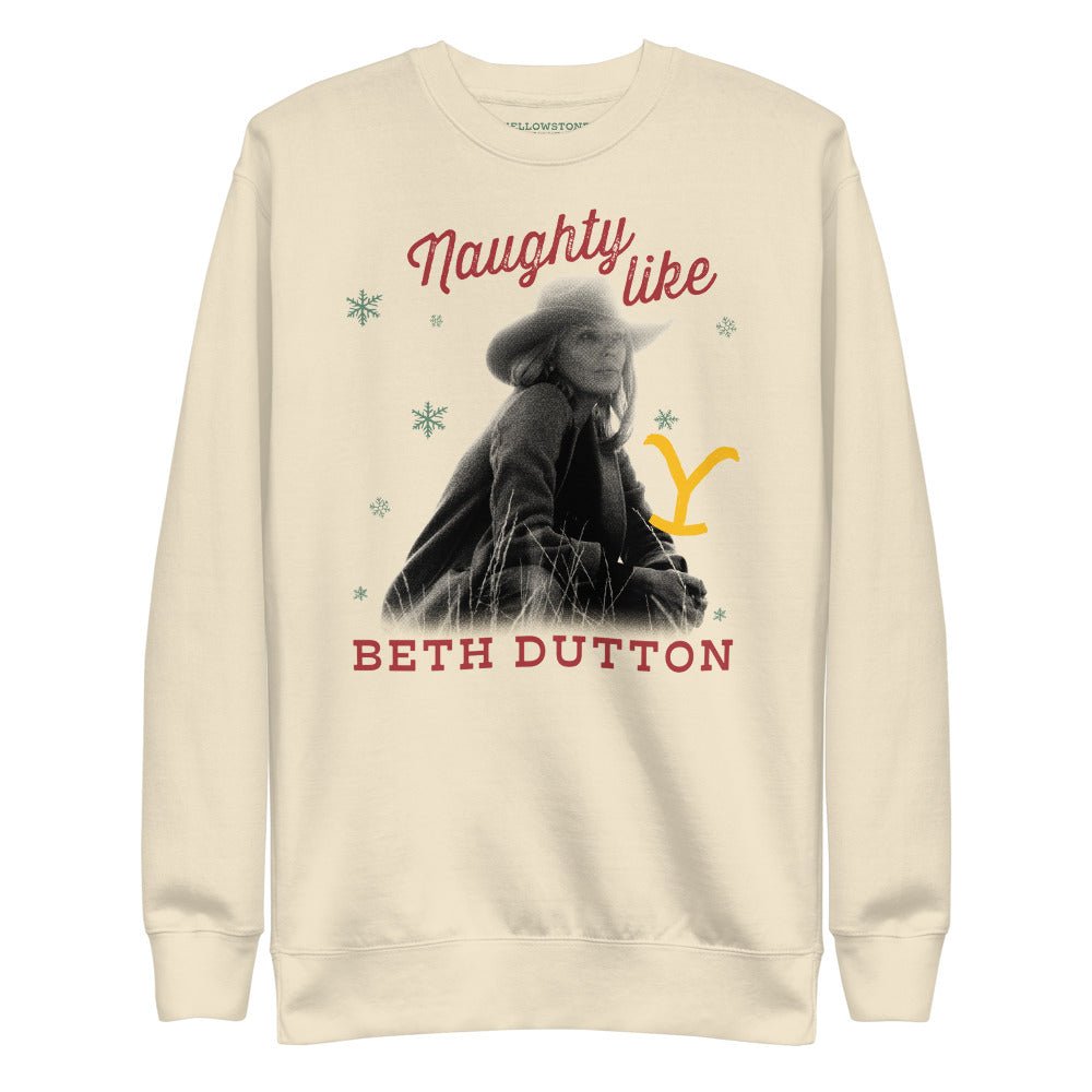 Yellowstone Naughty Like Beth Dutton Unisex Sweatshirt - Paramount Shop