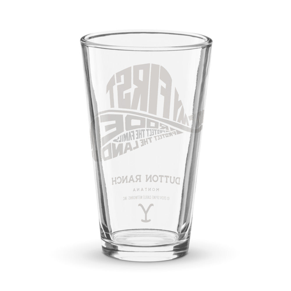 Yellowstone Not My First Rodeo Shaker Pint Glass - Paramount Shop