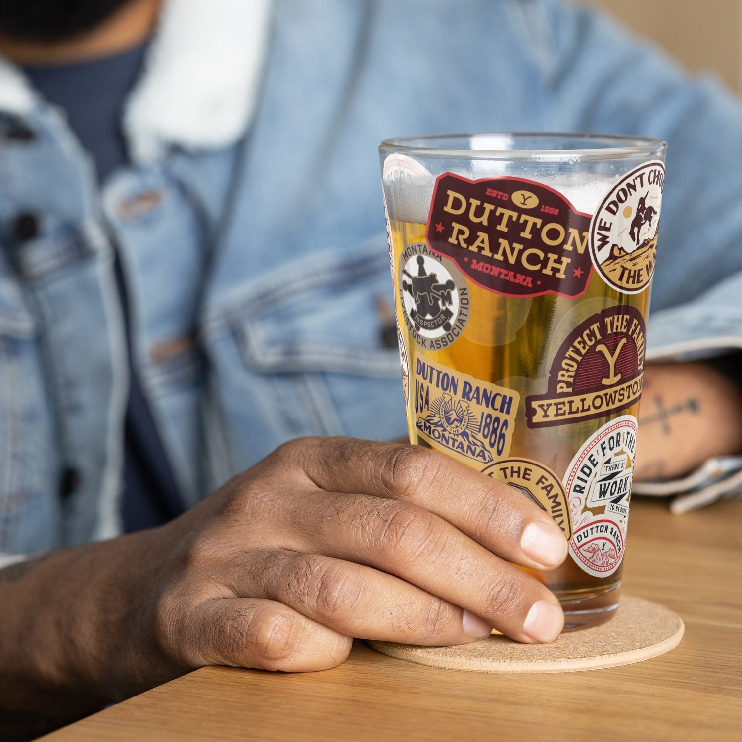 Yellowstone Patches Pint Glass - Paramount Shop