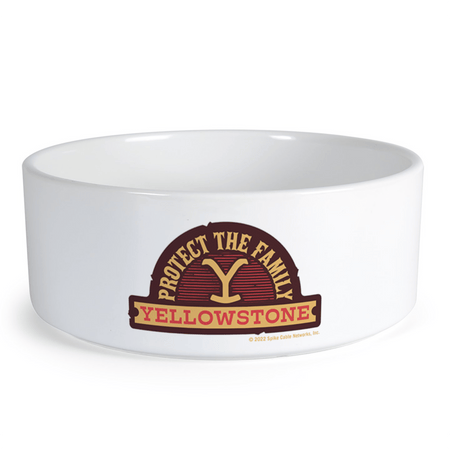 Yellowstone Protect the Family Patch Pet Bowl - Paramount Shop