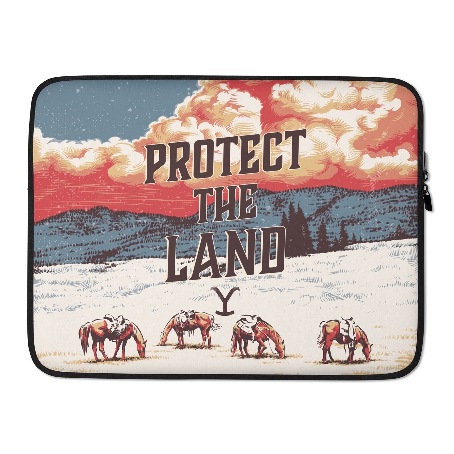 Yellowstone Protect The Land Laptop Sleeve - Paramount Shop