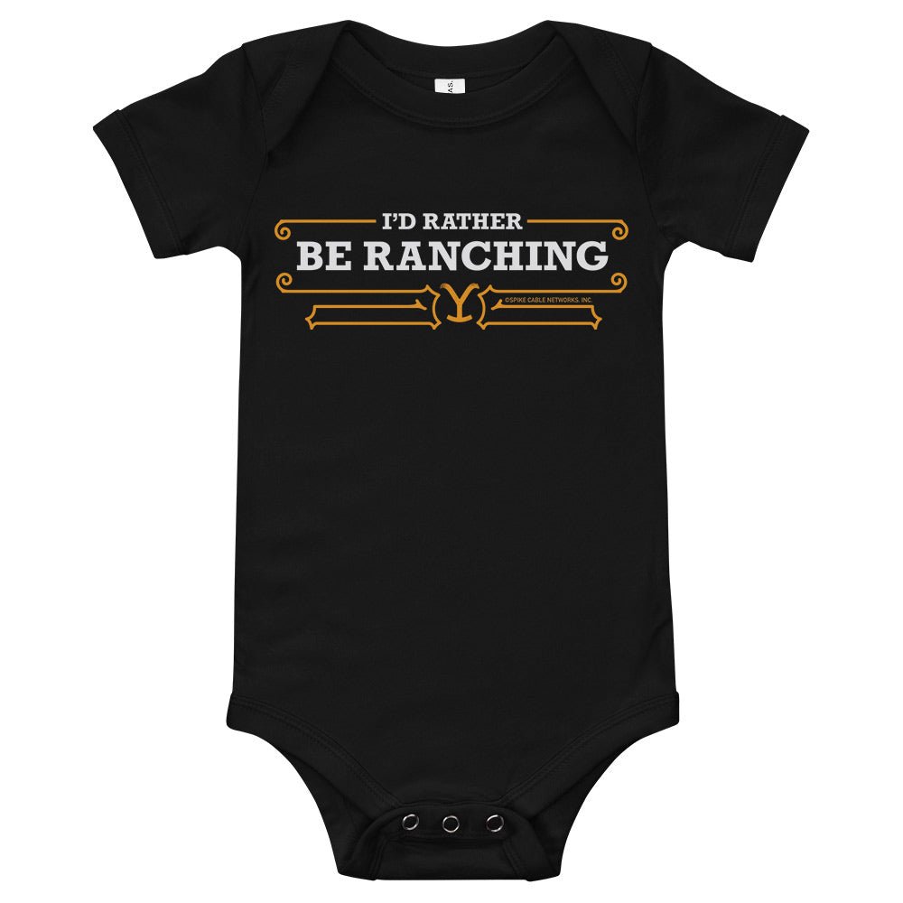 Yellowstone Rather Be Ranching Baby Bodysuit - Paramount Shop