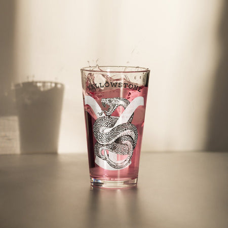 Yellowstone Rattlesnake Pint Glass - Paramount Shop